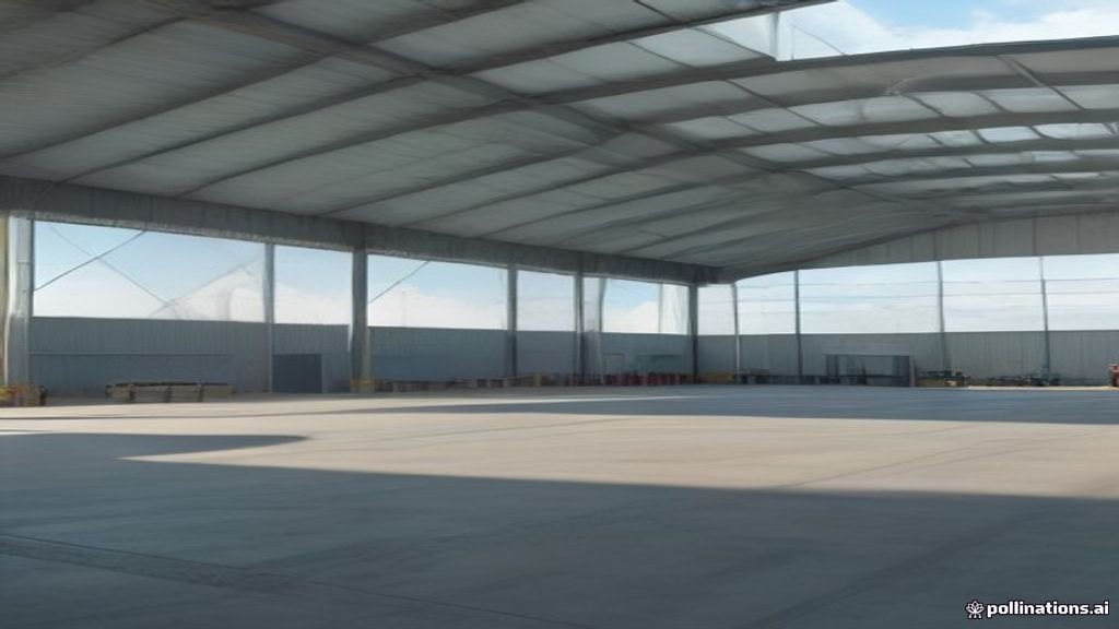 Parque industrial e logístico moderno com galpões para empresas no Paraguai.